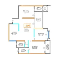 Shakuntal Alentia Charholi 3 BHK Floor Plan Image